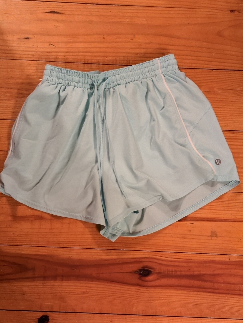 lululemon athletica Light Mint Athletic Running Shorts
